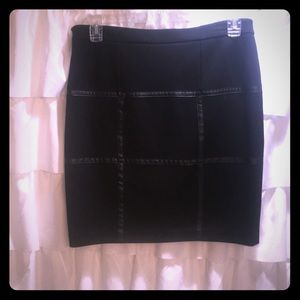 Dress up or down black fitted skirt